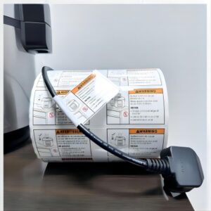 ملصق اعتماد سلك الطاقة الكهربائية